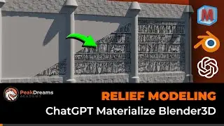 Relief Modeling in Blender 3D - ChatGPT Materialize Blender3D