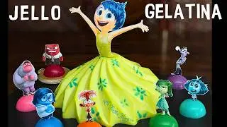 GELATINA DE INTENSAMENTE 🟡🟢GELATINA DE 3 LECHES 🔵🔴 Inside Out Jello Cake #gelatina #postres