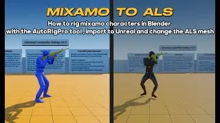 RIG Mixamo Characters To ALS using Blender and AutoRigPro