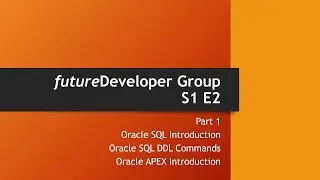 Oracle Database Introduction || SQL DDL Commands