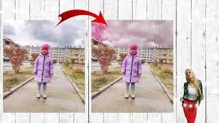 делаем РОЗОВОЕ небо в picsArt