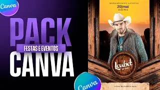 ✅Pack Canva para FESTAS E EVENTOS (Atualização acesso Premium)