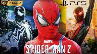 PS5 - Spider-man vs Venom Fight Scene - Marvels Spider-man 2