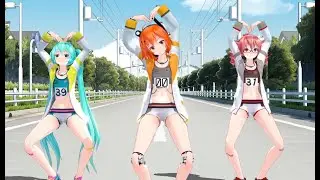 【MMD】 ちょw マジww 無理www 【初音ミク・重音テト・足立レイ】