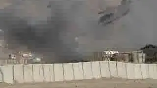 Mortar attack on US base