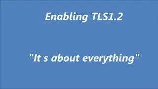 How to enable TLS1.2