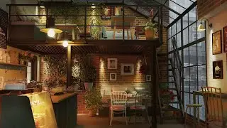 Smooth Jazz & Rain Sounds - Coffee Shop Ambience with Rain On Window and Calm Jazz Music