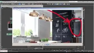 Карта Composite в 3DS MAX. Материал доски. Corona Renderer.