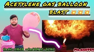 The Explosive Truth Behind Acetylene Gas and Balloon Blasts#youtubevideo #experiment