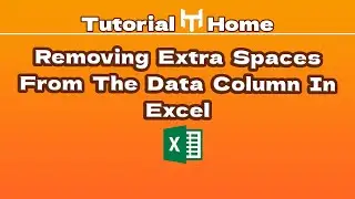 How to remove spaces before and after the data in the excel column