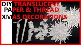 DIY Snowflakes & icicles - tree & table decor - Winter Birthdays & Xmas décor DIY paper techniques