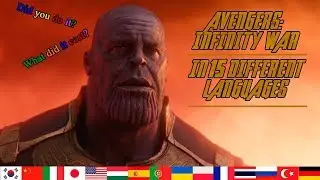 What did it cost? Everything | 15 Different Languages | Avengers: Infinity War | Multilanguage