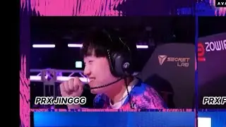 Paper Rex laughing at Jinggg's self nade