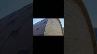 Баня - бочка из термообработанной древесины. Собственное производство