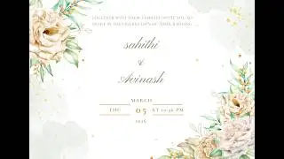 Sahithi & Avinash wedding grand celebration invitation 05-03-2026 Thursday night at 10:36 PM