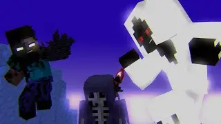Entity 303 and Dreadlord vs Herobrine - A Minecraft Music Video (Part 2)