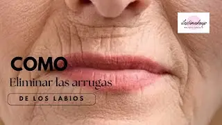 Eliminar las arrugas de los labios o código de barras