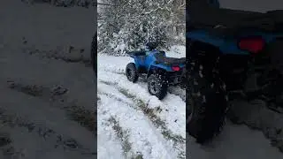 Snow Riding Polaris Sportsman 570 / This thing rips! #polaris #polarissportsman