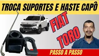 Instalação de suportes e Haste do Capô da Fiat toro