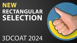 3D Coat 2024 Layer Rectangular Selection