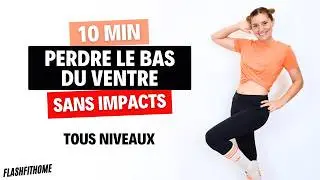 Perdre le BAS DU VENTRE rapidement ✨ SANS SAUT et SANS IMPACTS | Marine BIREN - FlashFitHome