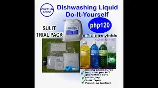 Dishwashing liquid DIY kit set na pasok sa budget. 👌👍