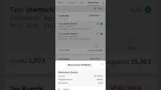 Tipico Kombi Wetten gewonnen 1:15 Quote