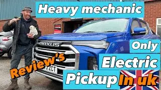 First ever drive in an ELECTRIC VEHICLE⚡️review on the ONLY EV  pickup in the uk! Maxus T90 ev