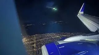 Delta Airlines A321neo Late Night Arrival into Seattle
