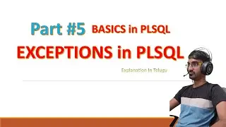 PLSQL EXCEPTIONS | Exception Handling | Error Handling | Part#5 | PLSQL Tutorial in Telugu