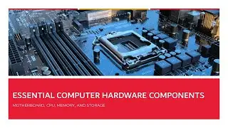 Understanding Computer Hardware Components | Computer Engineering Fundamentals