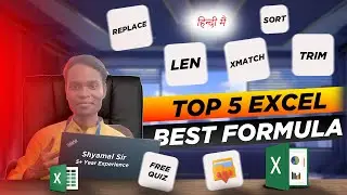 Top 5 Important Most used Excel Formula - Digital Dishari || #len #replace #excel #excelforbegginers