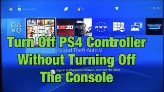 How To Turn PS4 Controller Off Without (Turning Console Off)