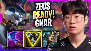 ZEUS IS READY TO PLAY GNAR! - T1 Zeus Plays Gnar TOP vs Malphite! | Season 2023