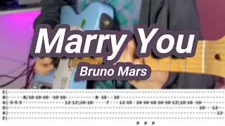 Marry You |©Bruno Mars |【Guitar Cover】with TABS