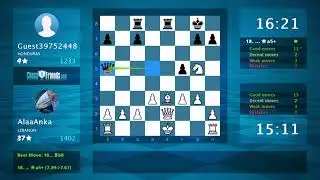 Chess Game Analysis: AlaaAnka - Guest39752448 : 1-0 (By ChessFriends.com)