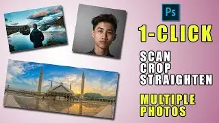 1-Click to Crop & Straighten Multiple Scanned Photos in Photoshop