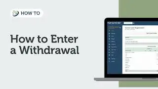 How to Enter a Withdrawal | MoneyMinder