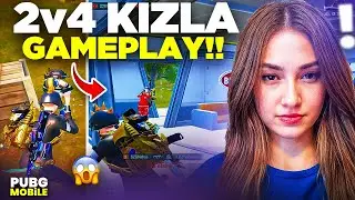 2v4 KIZ ARKADAŞIMLA GAMEPLAY ATTIK 😱 | PUBG MOBILE