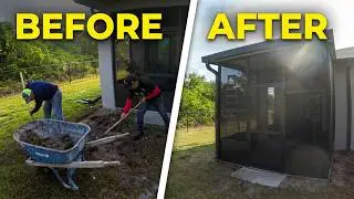 How we build an Aluminum Screened-in Patio in Labelle Florida