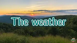 The weather in English for kids