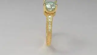 Jewelry Animation | Diamond Gold Ring |  Product Rendering | CAD CAM | TecnisiaCAD 
