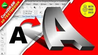 Turn Simple Text into Breathtaking 3D Design in CorelDRAW! 🔥