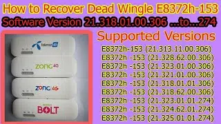 How to Recover ZONG, Huawei & Telenor E8372h-153 device | Telenor E8372-608