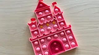💟✨ FIRST TIME PLAYING WITH A CASTLE POP-IT 🏰💝 | Pink pop, fidget fun, asmr sounds, crinkle sounds