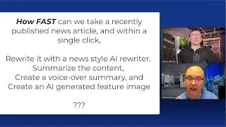 How Fast Can YOU Rewrite, Summarize, Enhance, and Voice-Over a Recently Published Article & Publish