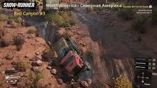 SnowRunner - Прохождение карты ( Red Canyon ) North America #3