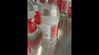 Этикетировочный автомат для нанесения самоклеящейся этикетки.   Тестовый прогон. ПрактикМ
