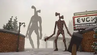 👀 PIPE HEAD & SIREN HEAD Hunted Us in a Snowstorm… (Teardown Horror Survival)