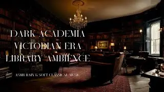 VICTORIAN ERA LIBRARY AMBIENCE DARK ACADEMIA PLAYLIST 📖 STUDY & SLEEPING WHITE NOISES 🎧